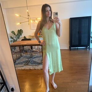 Wilfred Sage Green Satin Dress